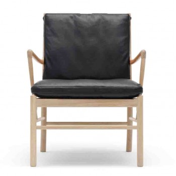 Ole Wanscher OW149 Colonial stol, eg / læder